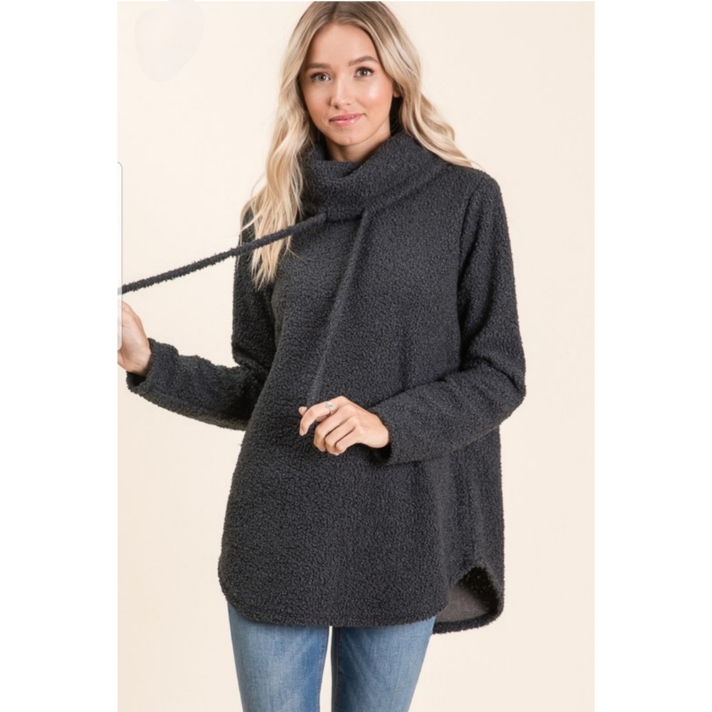 NWT Long Sleeve Cowl Neck Sweater Top - Picture 2 of 5